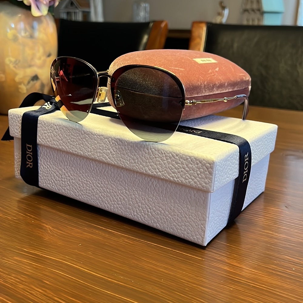 Miu-miu Aviators 140 purple mirrored lenses - Picture 7 of 15